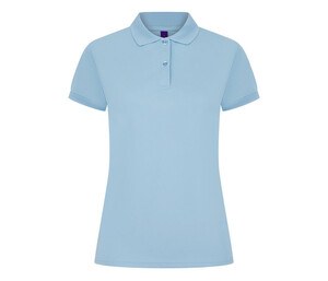 Henbury HY476 - Breathable women's polo shirt Light Blue