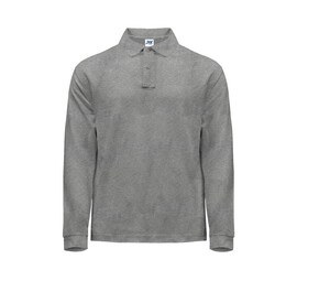 JHK JK215 - Long-sleeved man polo Mixed Grey