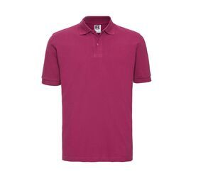 Russell JZ569 - Men's Pique Polo Shirt 100% Cotton Fuchsia