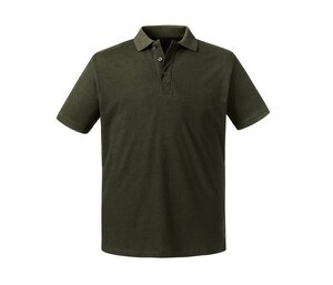 RUSSELL RU508M - Polo organique homme Dark Olive