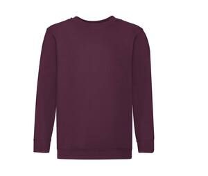 Fruit of the Loom SC351 - Children's Round Neck Sweatshirt Burgundy