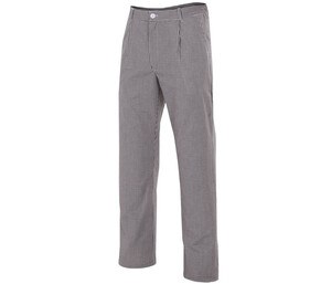 VELILLA VL351 - CHECKERED COOK'S PANTS navy