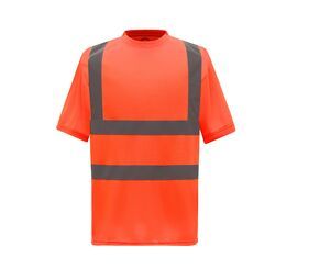 Yoko YK410 - High Visibility Short Sleeve T-Shirt Hi Vis Orange