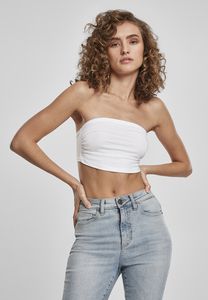 Build Your Brand BY017 - Bandeau Top Women White