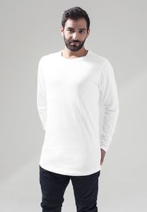Build Your Brand BY029 - Oversized long sleeve t-shirt White