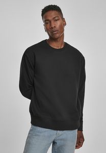 Build Your Brand BY120 - Premium oversized round neck sweatshirt Black