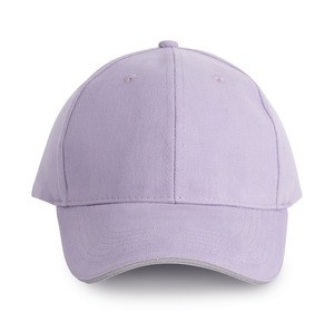 K-up KP011 - ORLANDO - MEN'S 6 PANEL CAP Light Violet / Light Grey