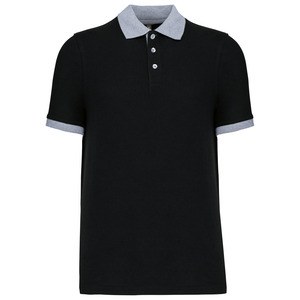 Kariban K258 - Mens two-tone piqué polo shirt