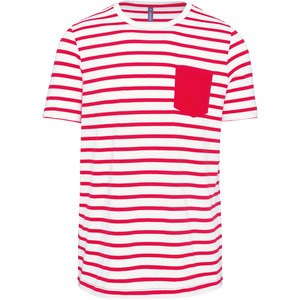 Kariban K378 - Striped short sleeve sailor t-shirt with pocket