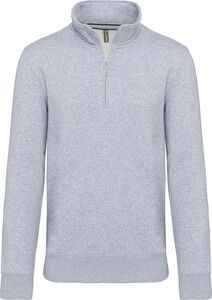 Kariban K487 - Zipped neck sweatshirt Oxford Grey