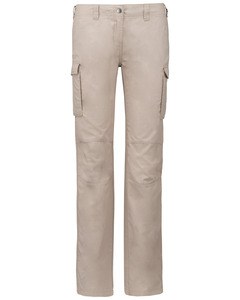 Kariban K746 - Women's lightweight multi-pocket trousers Beige