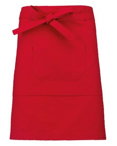Kariban K898 - Mid-length cotton apron Red