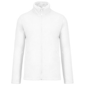 Kariban K911 - FALCO - ZIP THROUGH MICRO FLEECE JACKET White