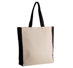 Kimood KI0275 - Two-tone tote bag Natural / Black