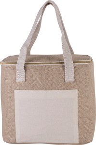 Kimood KI0353 - Jute cool bag - medium size Natural