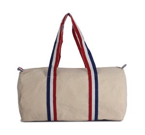 Kimood KI0632 - Cotton Canvas Tote Bag Natural / Reflex Blue / White / French Red