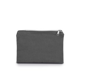 Kimood KI0721 - Canvas cotton pouch - medium model Grey / Silver