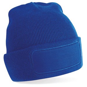 Beechfield B445 - Trendy Cotton Patch Beanie for All Seasons black