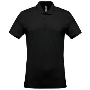 Kariban K254 - Men's short-sleeved piqué polo shirt Black