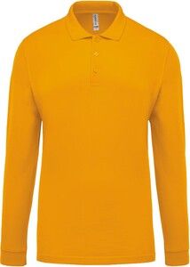 Kariban K256 - Men's long-sleeved piqué polo shirt Yellow