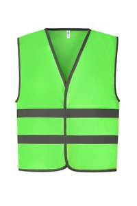 Yoko YHVW102CH - Gilet with Reflective Hem & Strips Lime