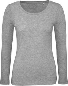 B&C CGTW071 - Women's Inspire Organic Long Sleeve T-Shirt Sport Grey