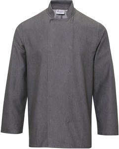 Premier PR660 - Denim chef jacket Grey Denim