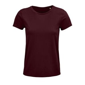 SOL'S 03581 - Crusader Women Round Neck Fitted Jersey T Shirt Burgundy