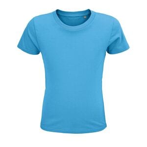 SOL'S 03580 - Crusader Kids Men's Round Neck Fitted Jersey T Shirt Aqua