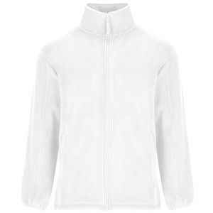 Roly CQ6412 - ARTIC Fleece jacket with high lined collar and matching reinforced covered seams White