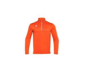 MACRON MA5418 - Breathable zip-neck T-shirt Orange