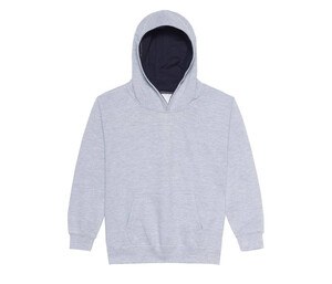 AWDIS JH03J - Childrens sweatshirt with contrasting hood