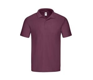 Fruit of the Loom SC282 - Cotton polo shirt Burgundy