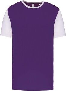 PROACT PA4023 - Adults' Bicolour short-sleeved t-shirt Sporty Purple / White