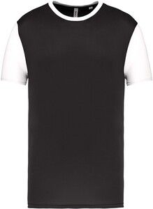 PROACT PA4023 - Adults' Bicolour short-sleeved t-shirt Black / White