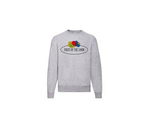 FRUIT OF THE LOOM VINTAGE SCV260 - Unisex round neck sweatshirt with Fruit of the Loom logo Heather Grey