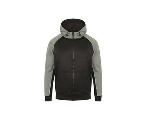 Finden & Hales LV340 - Contrast hoodie Black / Gunmetal Grey / White