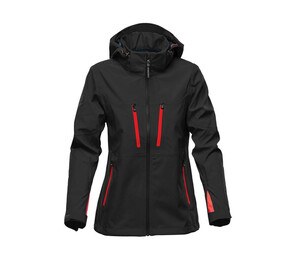 Stormtech SHXB3W - High Technicity Women's Softshell jacket Black / Bright Red