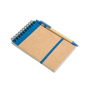 GiftRetail IT3789 - SONORA A6 recycled notepad with pen