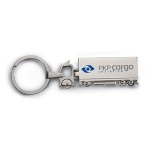 GiftRetail KC6300 - TRUCKY Truck metal key ring Silver