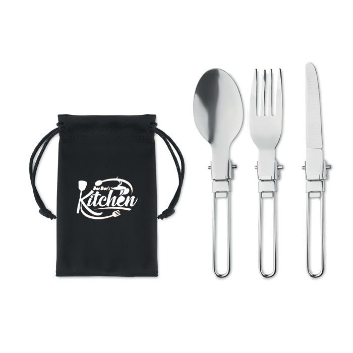 GiftRetail MO6359 - STAPI SET 3-piece camping cutlery set