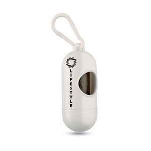 GiftRetail MO7681 - Dispenser for dog waste bags White