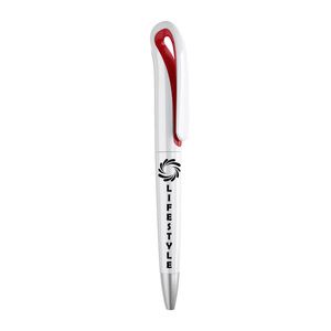 GiftRetail MO7793 - WHITESWAN ABS twist ball pen Red