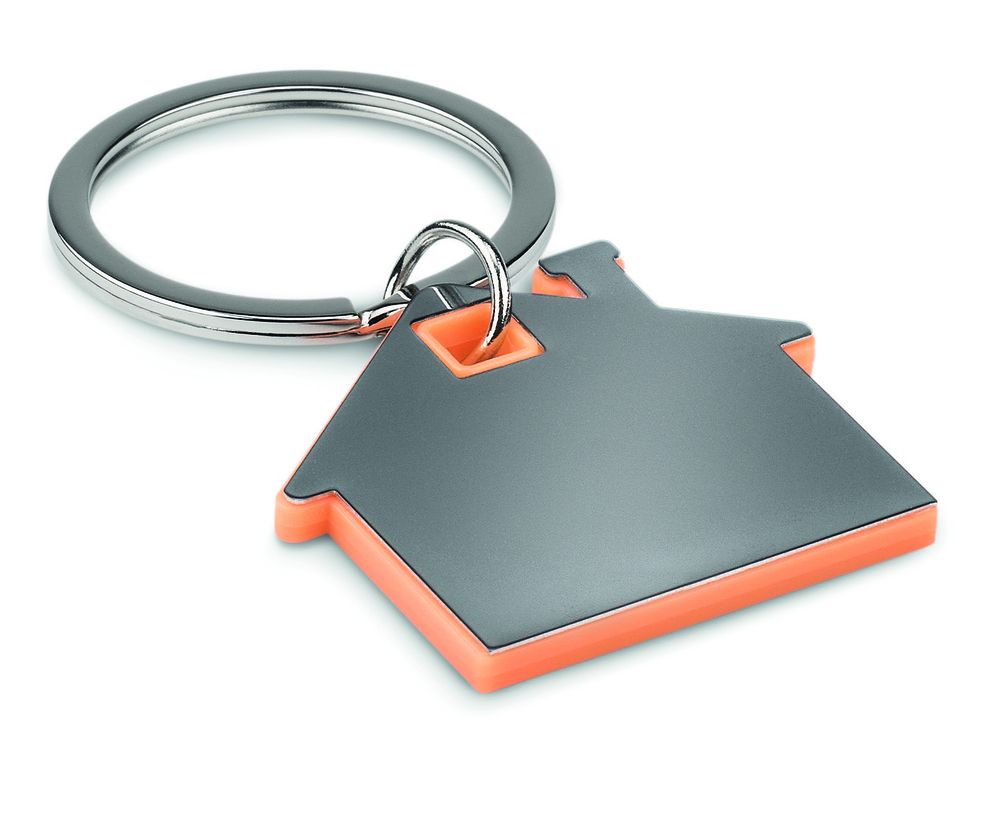 GiftRetail MO8877 - IMBA House shape plastic key ring