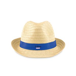 GiftRetail MO9341 - BOOGIE Paper straw hat Royal Blue