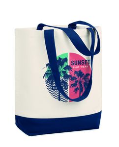 GiftRetail MO9816 - KLEUREN BAG Canvas beach bag 280gr/m2 Blue