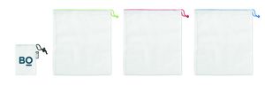 GiftRetail MO9898 - VEGGIE SET RPET Set of 3 RPET mesh food bags White