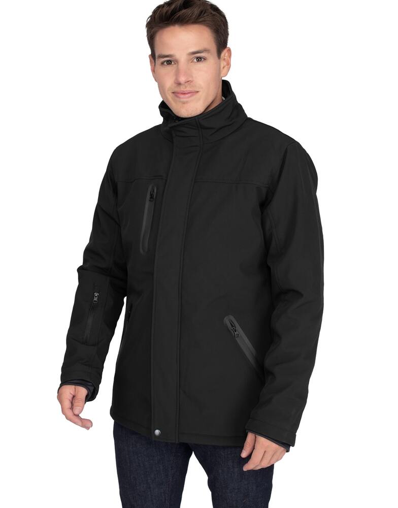 Mustaghata MONTERO - SOFTSHELL JACKET UNISEX WITH REMOVABLE HOOD HooDDooH