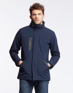 Mustaghata MONTERO - SOFTSHELL JACKET UNISEX WITH REMOVABLE HOOD HooDDooH Navy