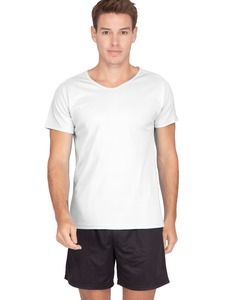 Mustaghata WINNER - ACTIVE T-SHIRT FOR MEN SHORT SLEEVES & RAGLANTES 125G White